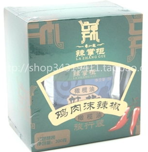 贵州龙辣掌柜橄榄油辣椒-鸡肉沫(300g)12小袋旅行装